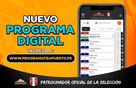 Programación te apuesto versión digital