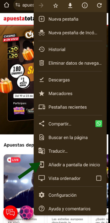 Apuesta Total App Guía Imagen 2