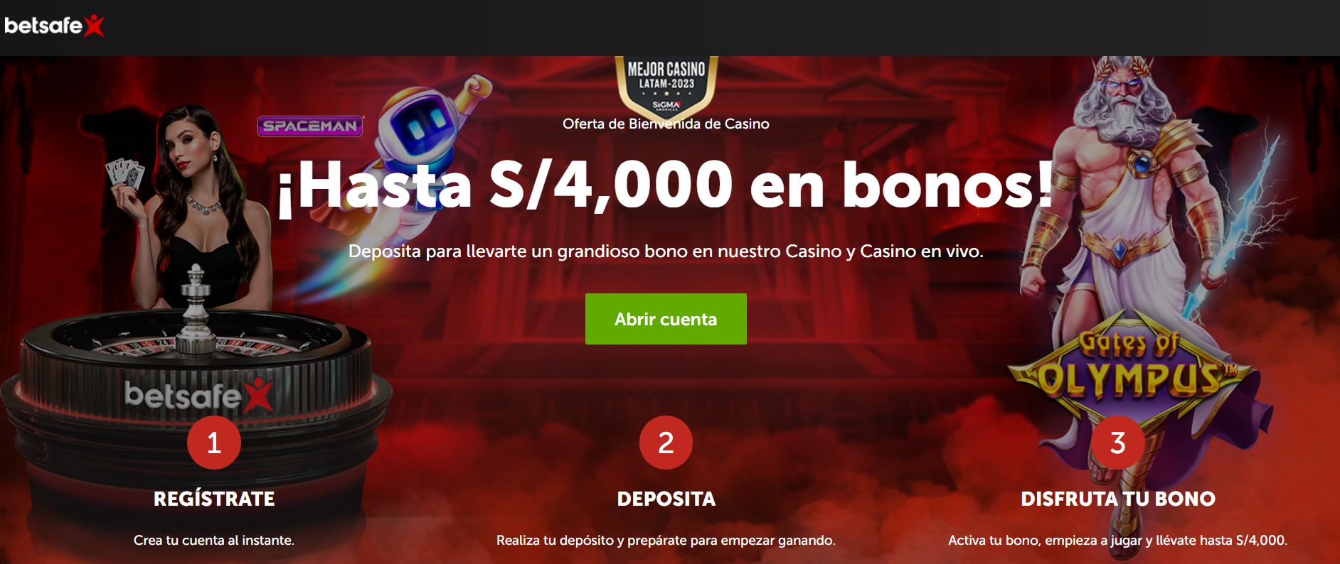 Bono Bienvenida Casino Betsafe